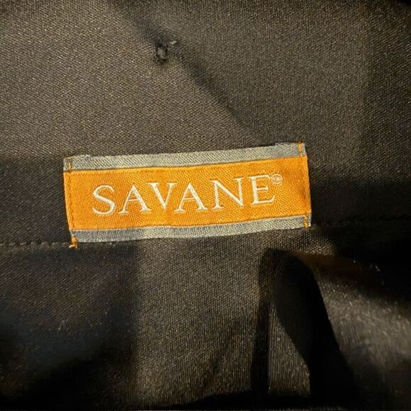 Savane Men's Dress Pants Charcoal Stretch Comfort Trousers Suit Pants Size 40x30 - Picture 6 of 13